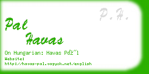 pal havas business card